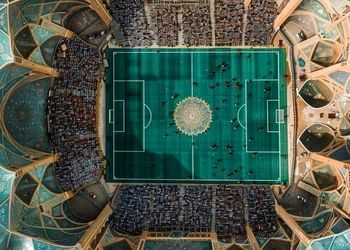 ورزشگاهی با معماری ایرانی از نگاه هوش مصنوعی/ تصاویر