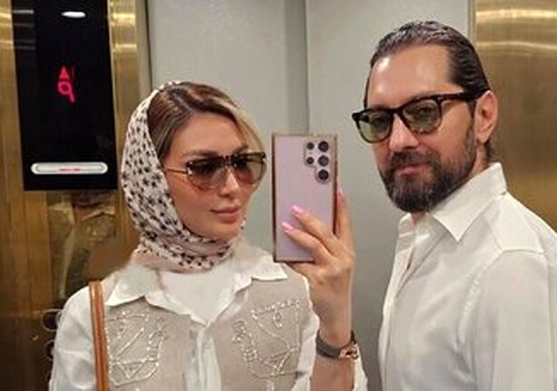 تصویر جالب همسر بهرام رادان از لحظه تحویل سال 